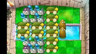 Plants Vs Zombies (Pool Endless) - Classic 10 Cobs Build Demonstration (Flag 1 to 22, Plus Bonus)