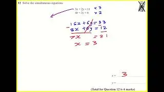 GCSE Edexcel Ноябрь 2022 1H q12 (Математика: экзаменационный вариант прошлых лет, продвинутый уро...