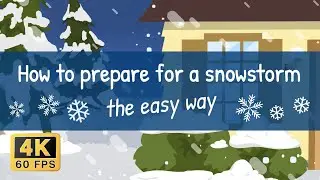 How to prepare for a snowstorm - the easy way! Free stock video - 4K 60fps