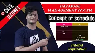 Concept of Schedule | Database management system | Gate lectures