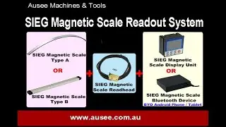 SIEG Magnetic Bluetooth DRO System - SX20LF Demo