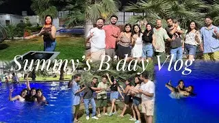 Summy's  Pool Party Birthday Bash 🎂 | Full On Masti in Noida