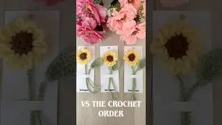 The packaging vs the crochet sunflower bookmark 🌻✨