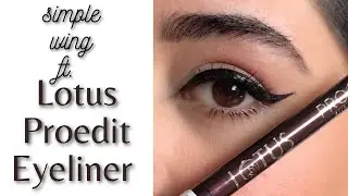 How to: Simple Winged Eyeliner ft. Lotus Proedit Eyeliner REVIEW | Kritika Beohar