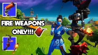 Fortnite Fire Loot ONLY... | Fighting Fire With Fire Update Challenge