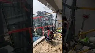 nstalling a Giant Glass Fa&ccedil;ade Is an Art 😍 #shorts