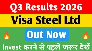Visa Steel Ltd 🔥 Q3 Results 2026 | visa steel share latest news | Visa Steel Ltd Share