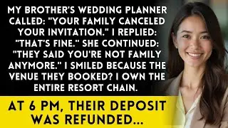 Brother’s planner said my invite was canceled—'You’re not needed' I just smiled because…
