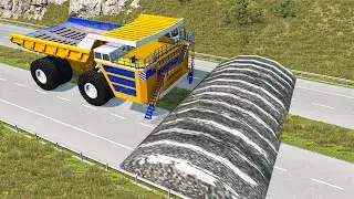 Cars vs Mega Speed Bump #2 - BeamNG.Drive | aGameSpot