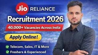 Reliance Jio Recruitment 2026 | 40,000+ Vacancies | No Exam | Apply Online