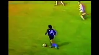 maradona in a Friendly vs Argentina B Team (24/5/1982) | 1 Goal | All touches