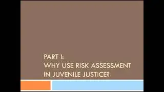 Risk Need Responsivity: Managing Risk & Mental Health For Juvenile Justice-Involved Youth