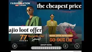 Ajio loot offer| Republic day special sale | Dnmx sweatshirt | Unboxing and review 