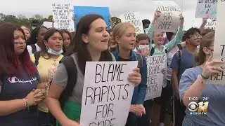 Denton Guyer HS Students Walkout To Protest Alleged Campus Rape