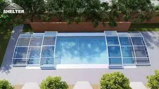 Low-profile Retractable Pool Enclosure
