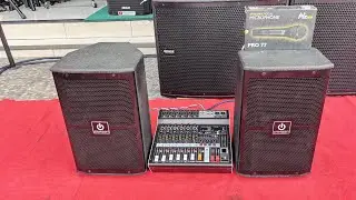 PAKET SPEAKER KARAOKE PASIF CRIMSON 8INC MIXER 6 CHANEL