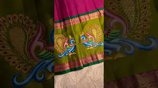 How to make Tanjore style Fabric painting | Fabric painting Tutorial | Fabric painting step by step