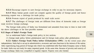STAGES OF INDIA'S FOREIGN TRADE