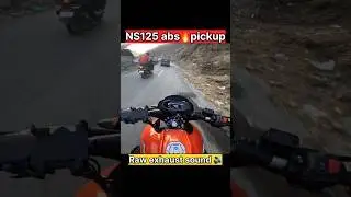 Ns125 abs pickup🔥Raw exhaust sound    #shorts #bike #ns125
