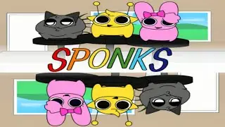 🌟 Sponks Mod🌈 Full Character Redesigns: Every Sprunki character turned into a sponge-like “Sponk.