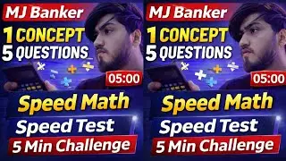 Square Practice | 5 Questions | Speed Maths for SBI, IBPS, RRB | MJ Banker