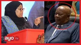 RAIS SAMIA AMTAJA MWENZA WAKE APIGIWA SHANGWE UKUMBINI 