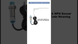 4 wire sensor cable color code #4wiresensor #proximitysensor #industrialwiring