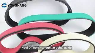 How is Caterpillar Haul Off belt&Maillefer wire & cable and pipe extrusion belts manufactured?