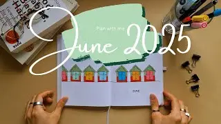 Plan with me | June 2025 in my Bullet Journal | Brighton Theme