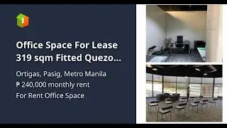 Office Space  For Lease 319 sqm Fitted Quezon City BPO