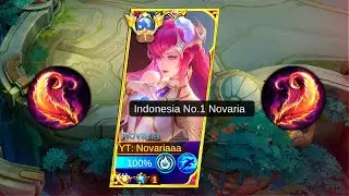 NOVARIA BEST 1 HIT BUILD 2025 IS BACK!! (must try) - MOBILE LEGENDS