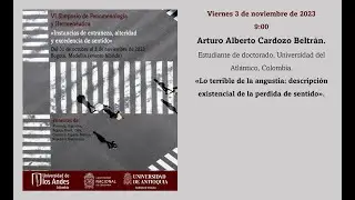 Arturo Alberto Cardozo Beltrán: Lo terrible de la angustia