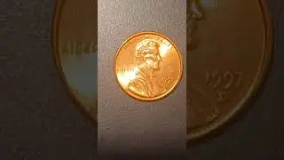 1997-D LINCOLN MEMORIAL PENNY CLOSE AM US #coin #americancoin #shorts