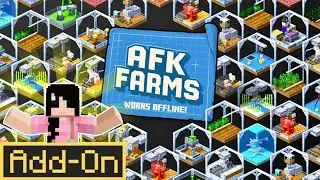 Дополнение AFK Farms! 🌾 Зарабатывайте ресурсы, не выходя из сети | Minecraft Bedrock
