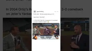 David Ortiz is hilarious 😂😅#Game7 #GameSeven #Shorts #DavidOrtiz #DerekJeter #WorldSeries #Yankees