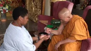 Budhist Monk Blessing