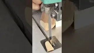 Cutting cone shape on bandsaw #woodworking #tips #tricks #furniture #handmade