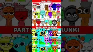 COOL COOL WINTER SPRUNKI AND PARTY MOD SP *MIX VERSION*🔥#shorts #sprunki
