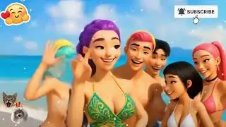 RUNI o n vacation with friends | Dancing on the beach, RUBI and her friends.