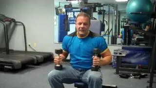 Steve Basile - Top Shape One to One Fitness Instructs on Dumbell Shoulder Press