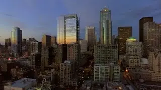 Seattle Cityscape Sunset | 4k