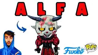 Como DIBUJAR al PAYASO ALFA Quemado Funko Pop que se llevo a MINI MINI (Fede Vigevani)