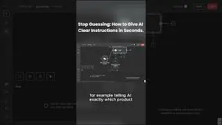 Stop Guessing: How to Give AI Clear Instructions in Seconds.#shorts