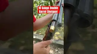 Shooting a Richland Arms Co. Model 711 10 Gauge! #shotgun #10gauge #shooting #doublebarrelshotgun