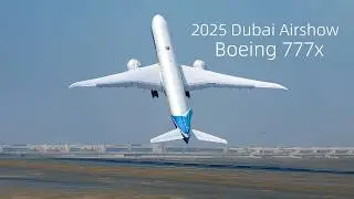 Boeing 777-9 Takes Off Like a Fighter at Dubai Airshow 2025