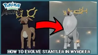 How to evolve Stantler into Wyrdeer in Pokemon Legends Arceus