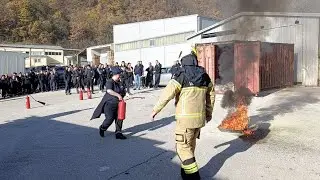 Vježba kori&scaron;tenja aparata za ga&scaron;enje početnih požara #firedrill 