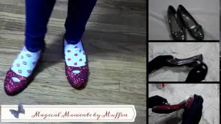 DIY Ruby Red Slippers out of thrift store shoes