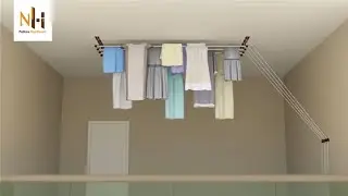 Drop Down Ceiling Cloth Drying Hanger for Flats & Tenements|Best Indoor Drying Rack for Rainy Season