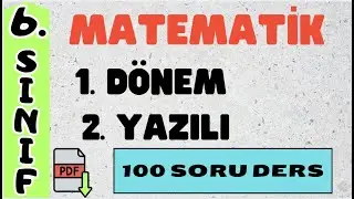 6. SINIF 1. DÖNEM 2. YAZILI